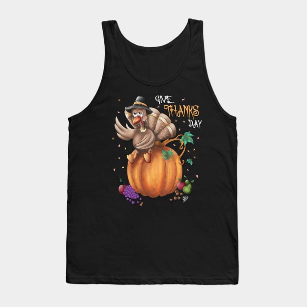 Happy Thanksgiving Tank Top by KyasSan